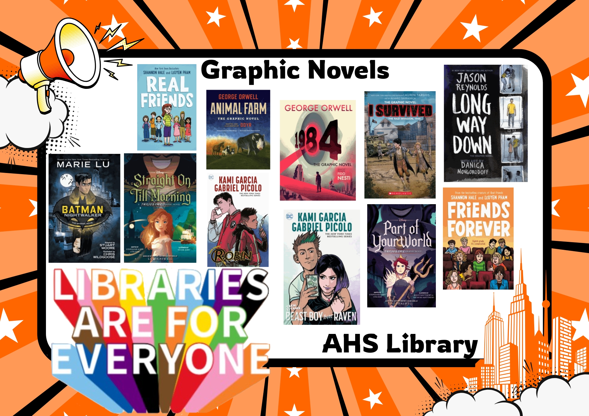 Come check out a graphic novel! 